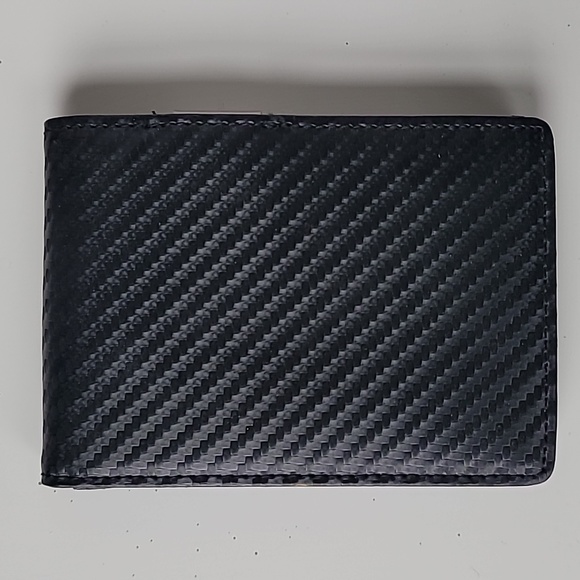 Men's black Wallet with money clip NWOT - Picture 2 of 7